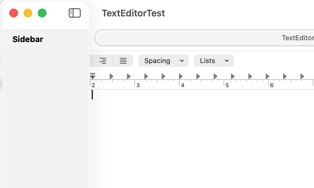 Sidebar blocking formatting controls